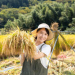 【島津の米】最高のおにぎりへ。坂折棚田でミネアサヒを手刈り収穫＆はざかけ！